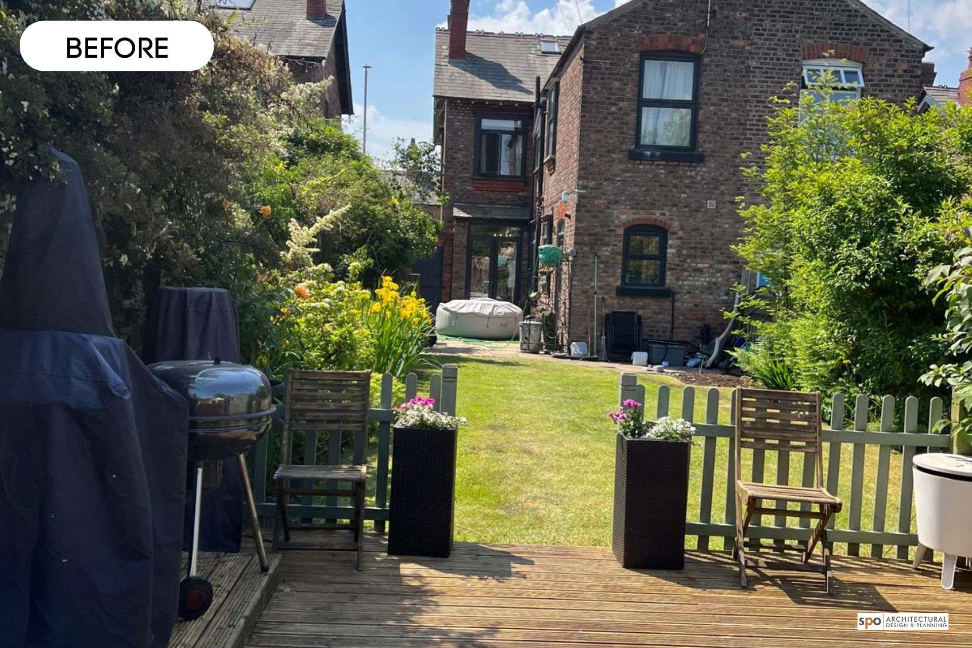 Before image of back of the house